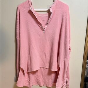 aerie offline Waffle Knit Sweatshirt